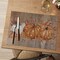 Set of 4 Wood Pumpkin Leaves Fall Vinyl Placemats - 12" x 18" (Orange)